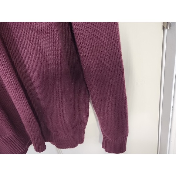 Guide Series‎ 1/4 Button Pullover Men's Size XLT Maroon Burgundy Knit Mock Neck - Picture 6 of 8